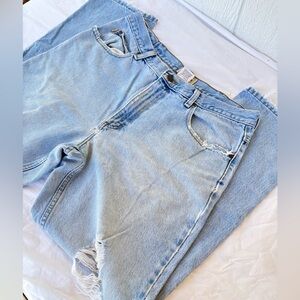 90s L.L. Bean Classic Fit Light Blue Denim Jeans 35x30